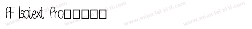 PF Isotext Pro字体转换